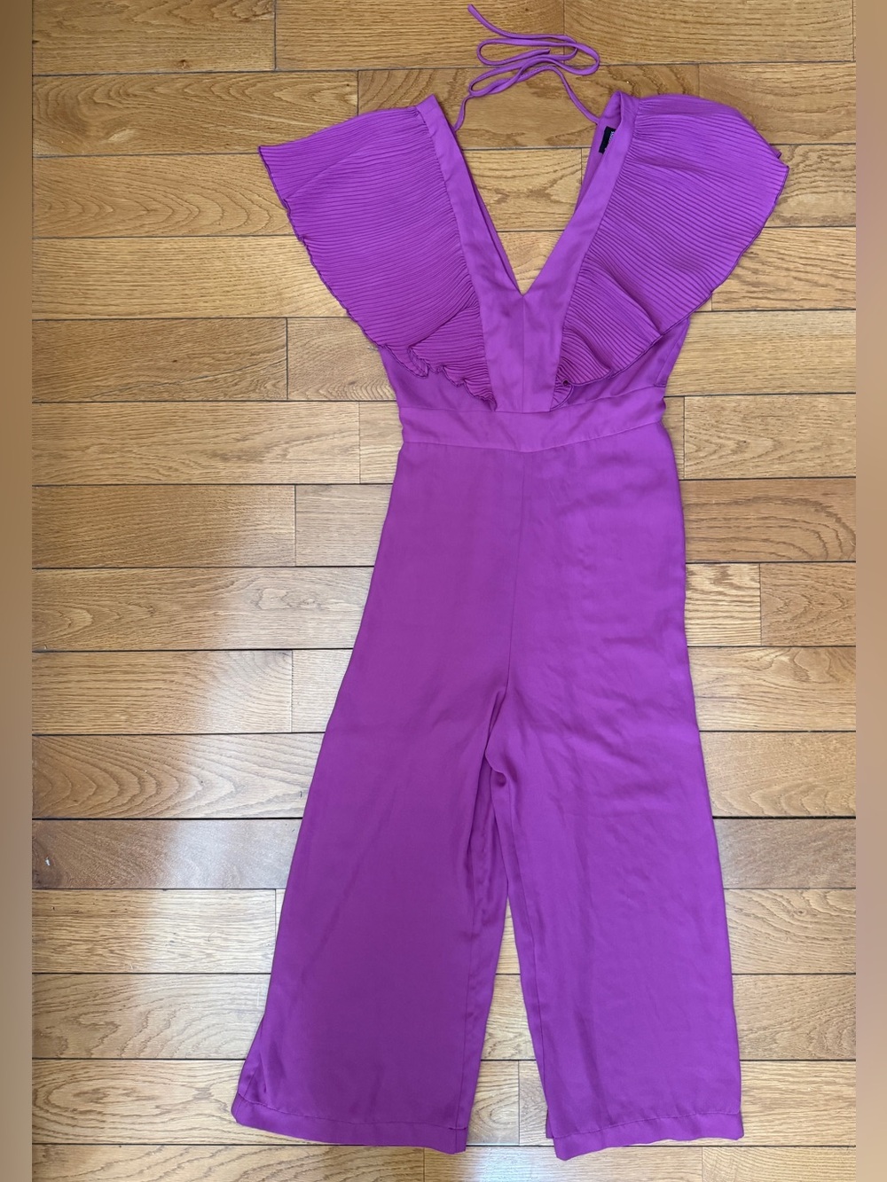 free press Ruffle Jumpsuit size XS